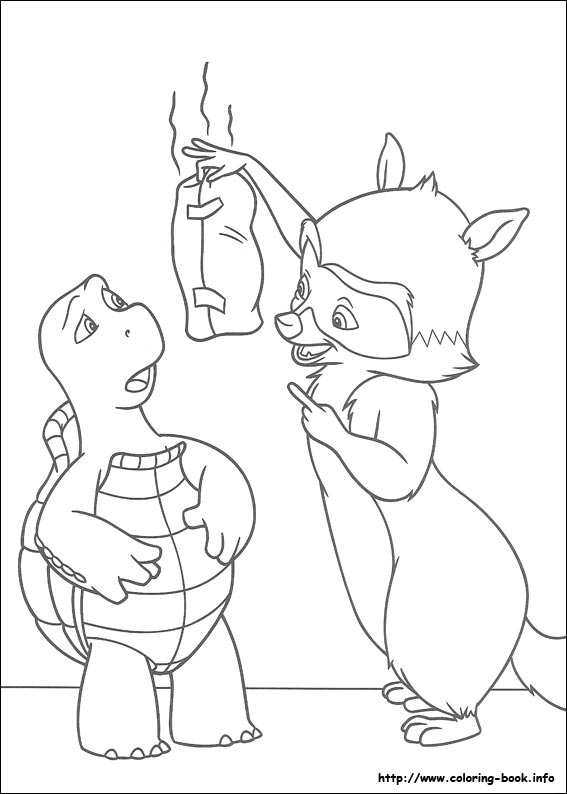 Over the hedge coloring picture